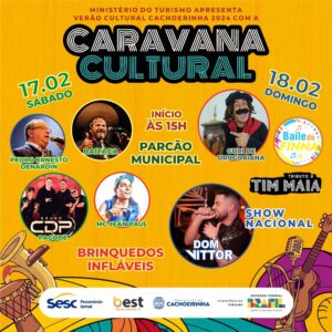 Muitas atrações na Caravana Cultural