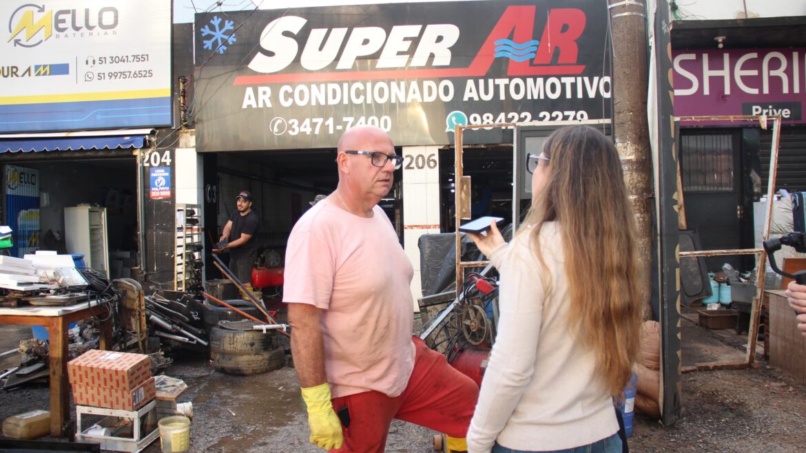 Empreendedores de Cachoeirinha calculam os prejuízos após enchentes