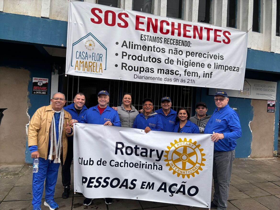 Rotary Club de Cachoeirinha distribuiu mais de 200 Kits de limpeza para famílias atingidas pelas enchentes