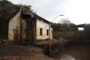 Casa de Bombas localizada na Rua Nilo Peçanha.