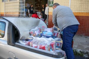 A doação foi possível através de uma ação que a rede de Lojas Grazziotin realiza no final de cada ano.