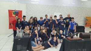 Turma do sétimo ano da Escola Frederico Augusto Ritter