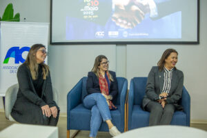 Na dinâmica de perguntas e respostas, a Brix Cargo ganhou um programa no estúdio de Podcast da Feira.