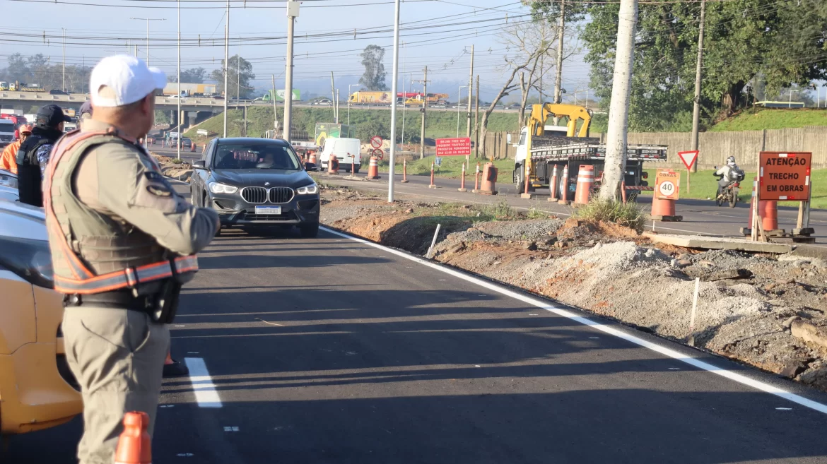 Faixa principal da elevada na ERS-118 é liberada e promete desafogar o trânsito em Gravataí