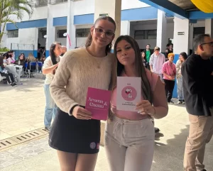 Representantes das turmas vencedoras.