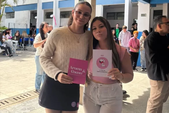 Representantes das turmas vencedoras.