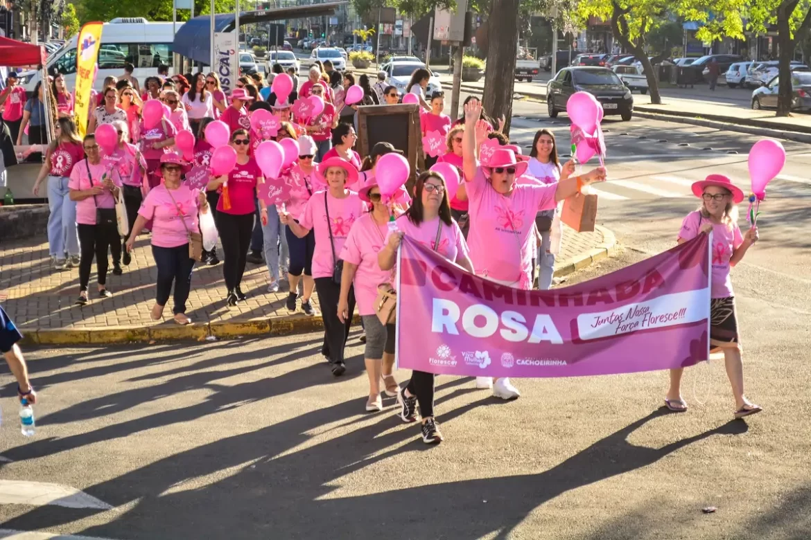 Cachoeirinha realiza Caminhada Rosa e reforça ações de prevenção e acolhimento às mulheres
