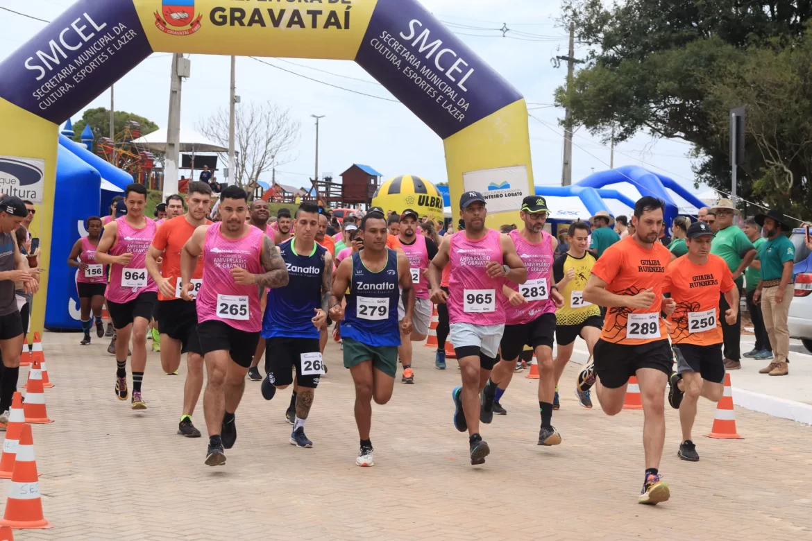 Inscrições abertas para a 5ª Corrida de Aniversário de Gravataí, que será realizada em novembro no Parque de Eventos